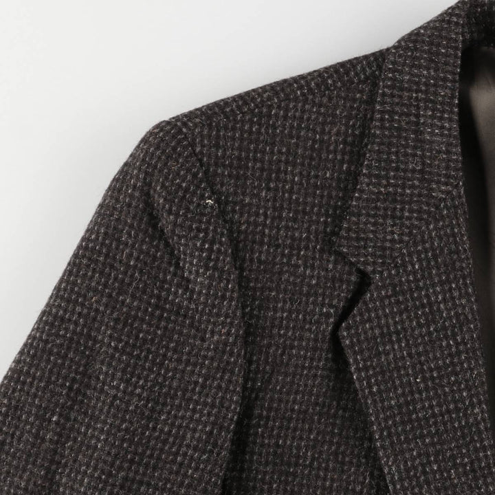 Egon Von Furstenberg Color Nep Wool Tailored Jacket, Men's Size L wool brown type Vintage Second Hand