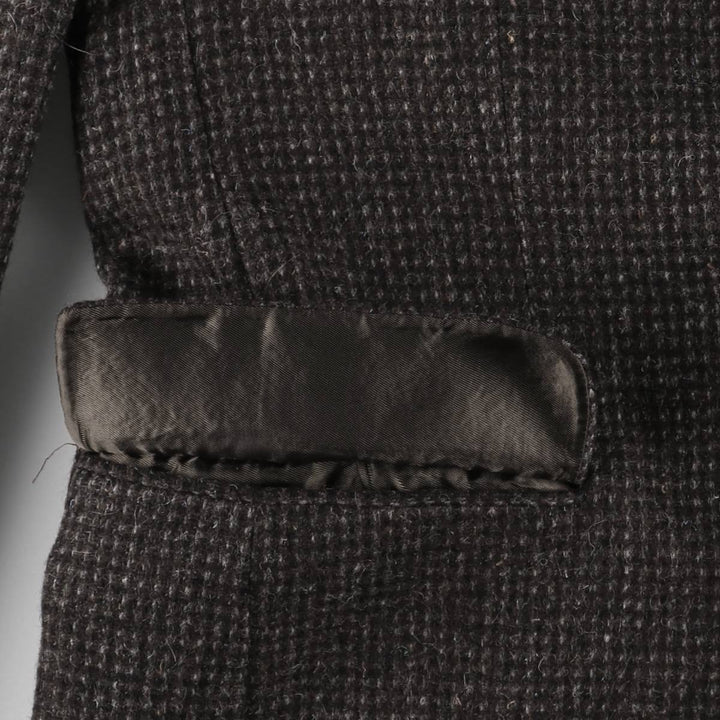 Egon Von Furstenberg Color Nep Wool Tailored Jacket, Men's Size L wool brown type Vintage Second Hand