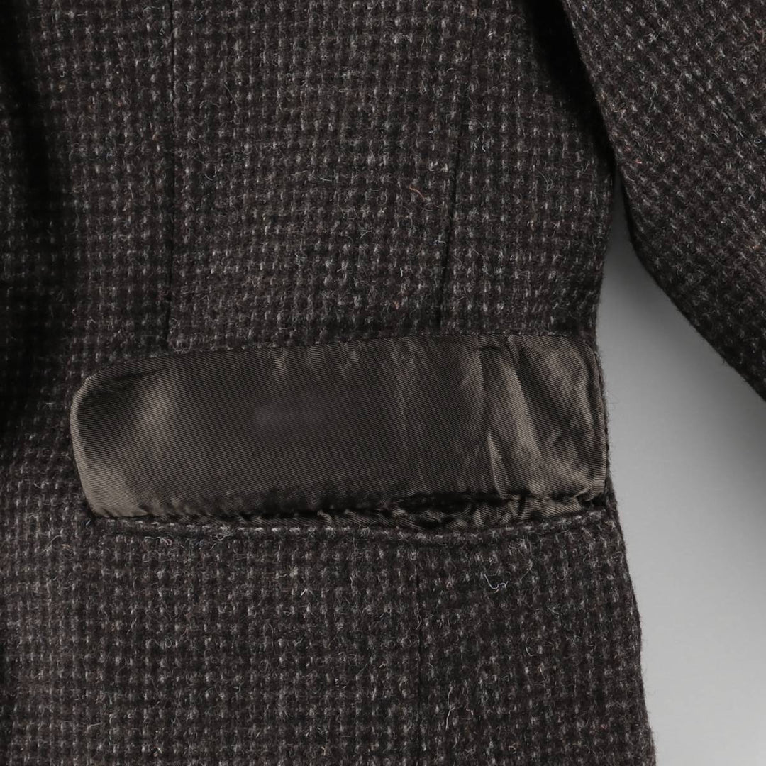 Egon Von Furstenberg Color Nep Wool Tailored Jacket, Men's Size L wool brown type Vintage Second Hand