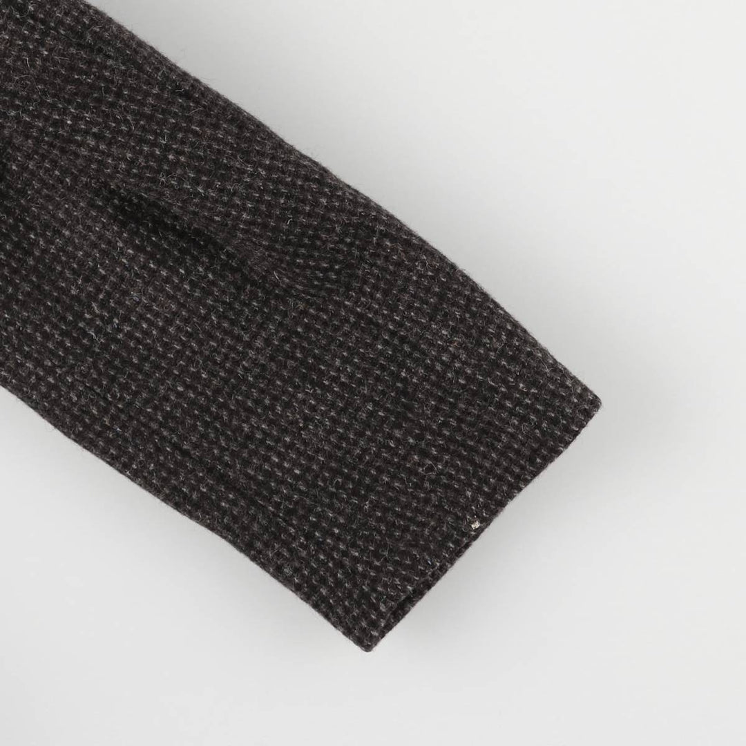 Egon Von Furstenberg Color Nep Wool Tailored Jacket, Men's Size L wool brown type Vintage Second Hand