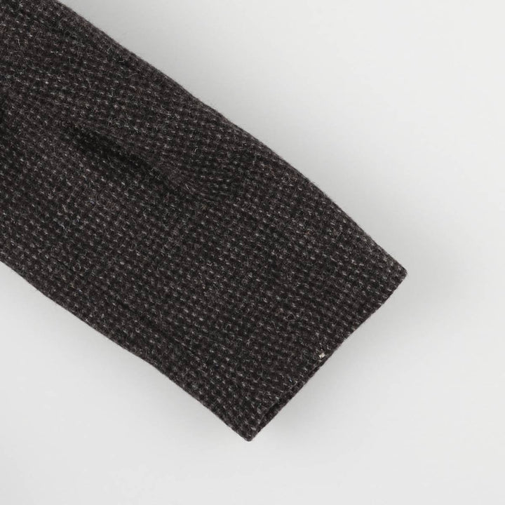 Egon Von Furstenberg Color Nep Wool Tailored Jacket, Men's Size L wool brown type Vintage Second Hand