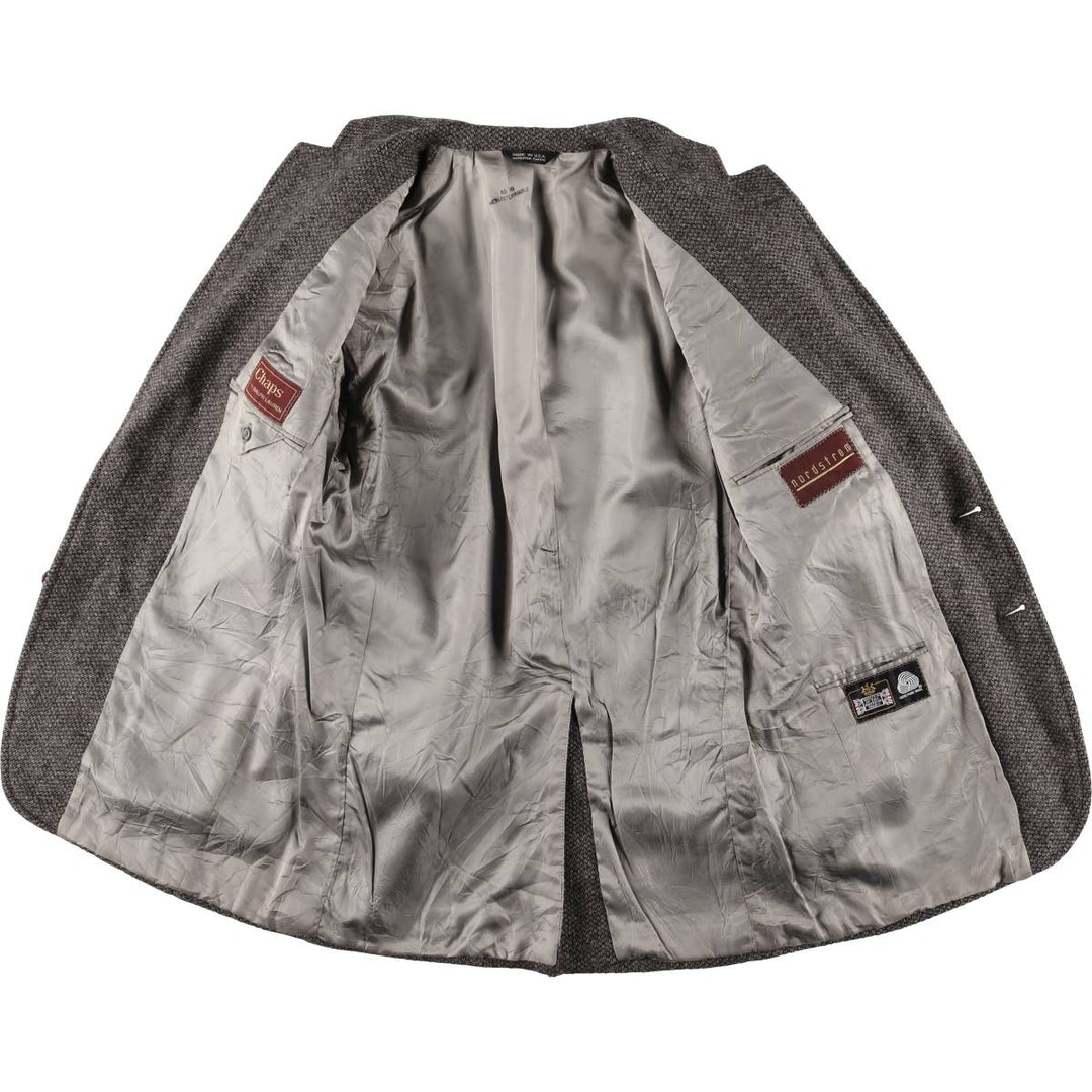 Vintage 1970'S Ralph Lauren Chaps wool tailored jacket, made in the USA, size M, men's wool gray type Vintage Second Hand