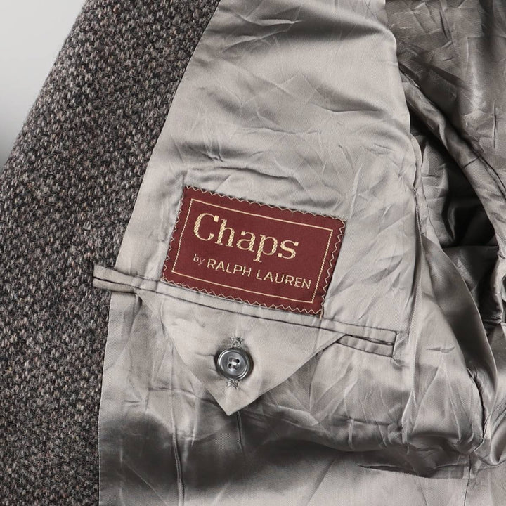 Vintage 1970'S Ralph Lauren Chaps wool tailored jacket, made in the USA, size M, men's wool gray type Vintage Second Hand