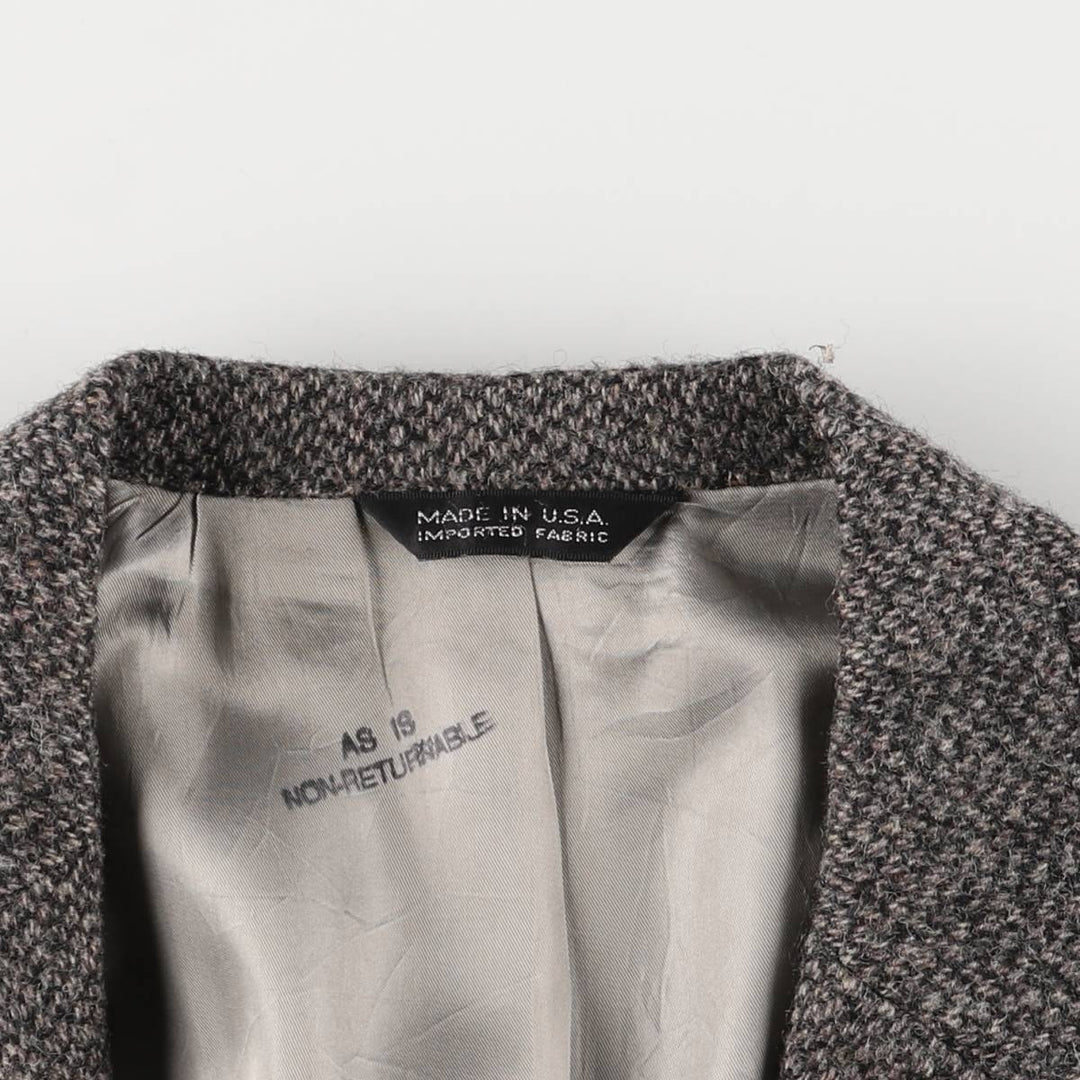 Vintage 1970'S Ralph Lauren Chaps wool tailored jacket, made in the USA, size M, men's wool gray type Vintage Second Hand