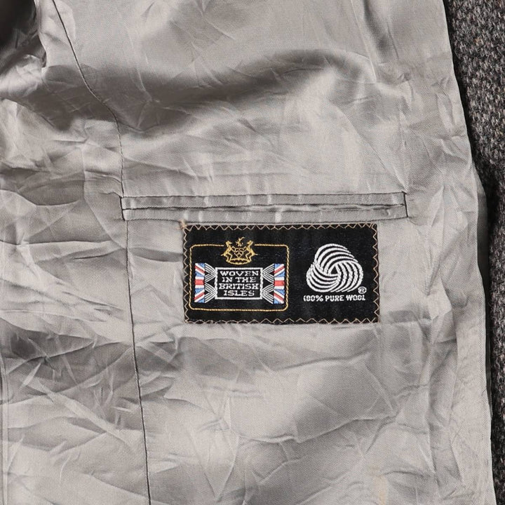 Vintage 1970'S Ralph Lauren Chaps wool tailored jacket, made in the USA, size M, men's wool gray type Vintage Second Hand