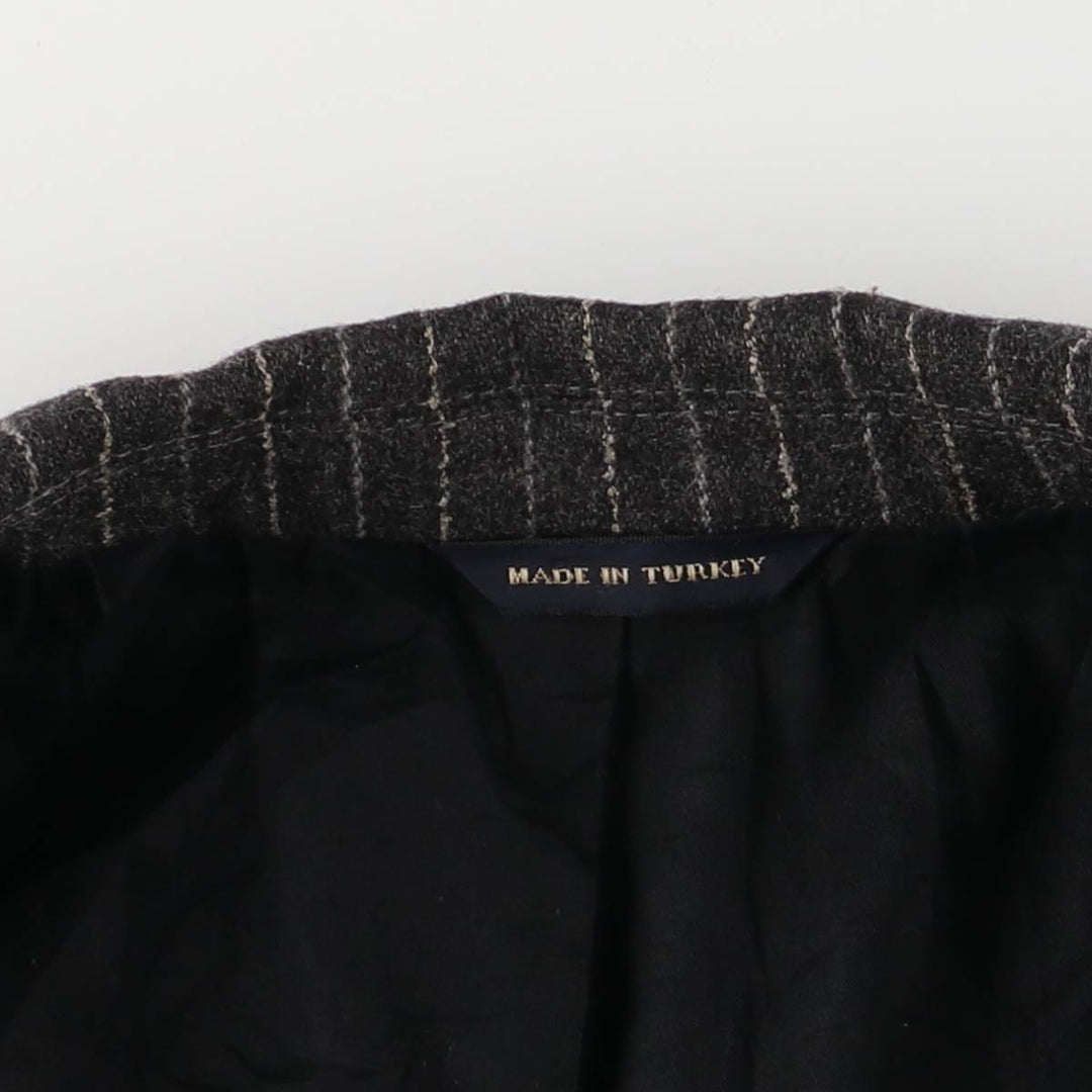 2000'S Banana Republic Striped Wool Tailored Jacket, Men's Size Medium wool Charcoal Vintage Second Hand
