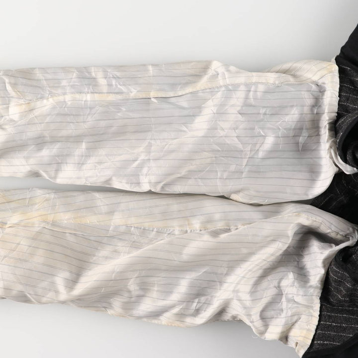 2000'S Banana Republic Striped Wool Tailored Jacket, Men's Size Medium wool Charcoal Vintage Second Hand