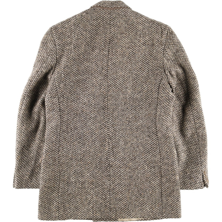 2000s~ Calvin Klein Color Nep Double-Breasted Peak Lapel Tailored Jacket Men's Size Medium unclear Beige type Vintage Second Hand