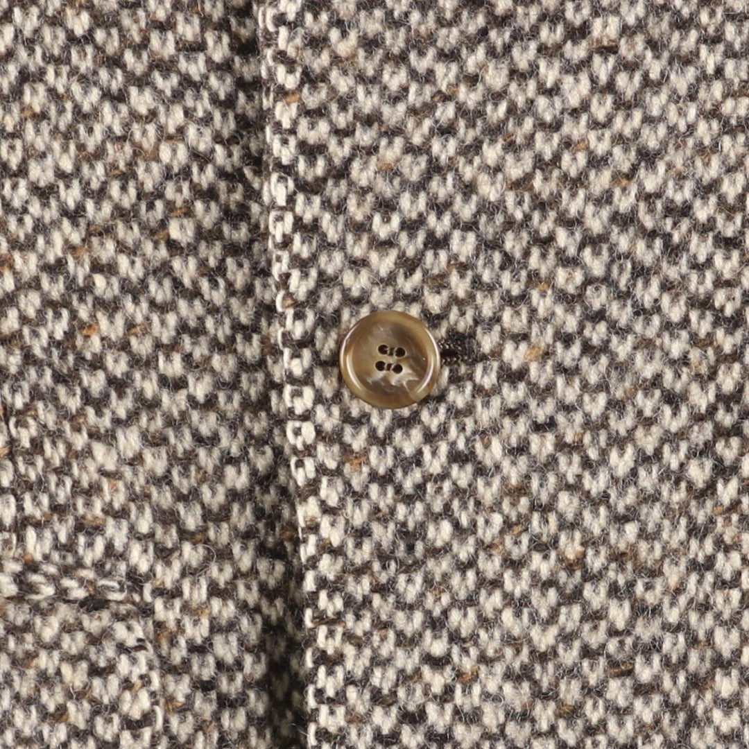 2000s~ Calvin Klein Color Nep Double-Breasted Peak Lapel Tailored Jacket Men's Size Medium unclear Beige type Vintage Second Hand