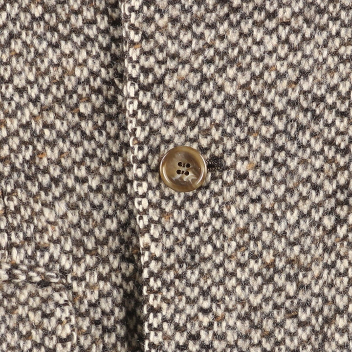 2000s~ Calvin Klein Color Nep Double-Breasted Peak Lapel Tailored Jacket Men's Size Medium unclear Beige type Vintage Second Hand