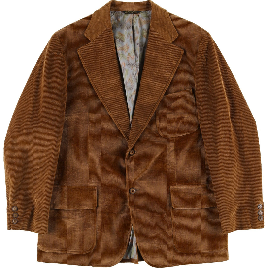 MERIT PICKWICK SHOPPE Men's Vintage Corduroy Tailored Jacket (Size L) unclear brown type Vintage Second Hand