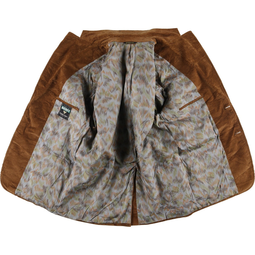MERIT PICKWICK SHOPPE Men's Vintage Corduroy Tailored Jacket (Size L) unclear brown type Vintage Second Hand
