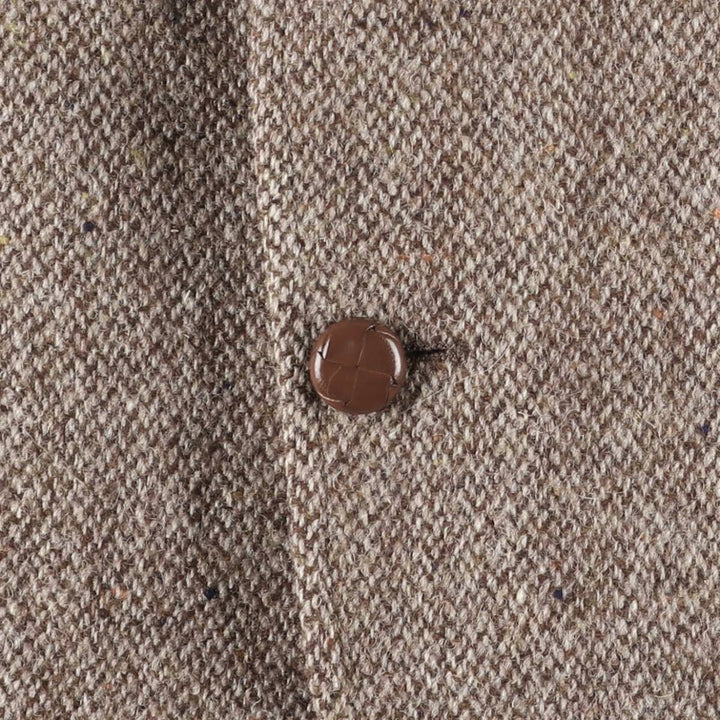 80s-90'S Filene's Harris Tweed Color Nep Wool Tailored Jacket, Made in USA, Men's Size L wool brown type Vintage Second Hand