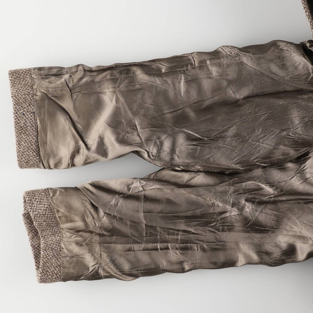 80s-90'S Filene's Harris Tweed Color Nep Wool Tailored Jacket, Made in USA, Men's Size L wool brown type Vintage Second Hand