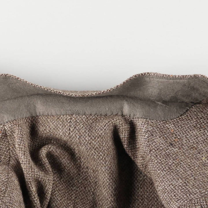 80s-90'S Filene's Harris Tweed Color Nep Wool Tailored Jacket, Made in USA, Men's Size L wool brown type Vintage Second Hand