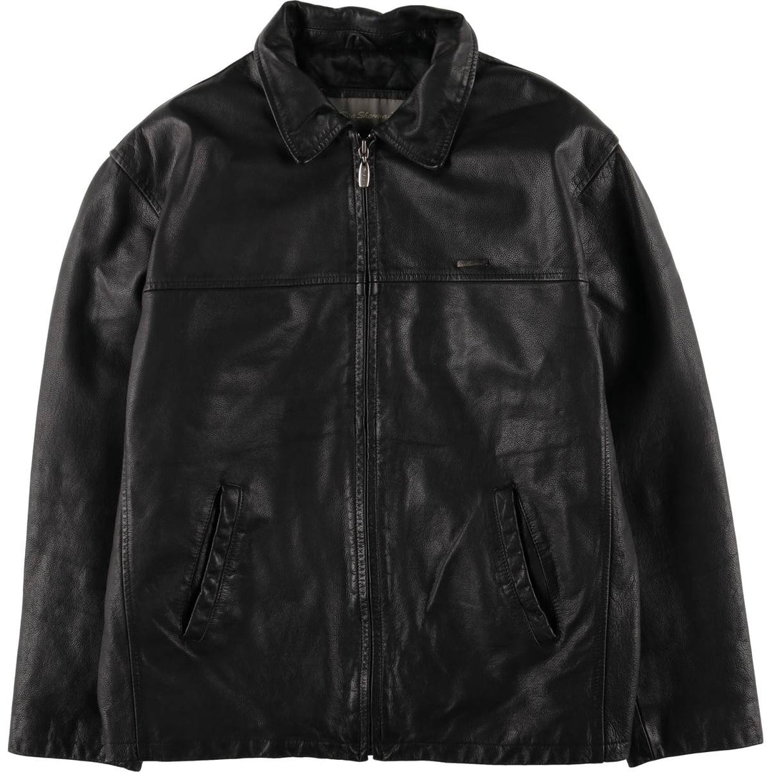 Ben Sherman Swing Top Leather Blouson, Men's XL genuine leather black type Vintage Second Hand