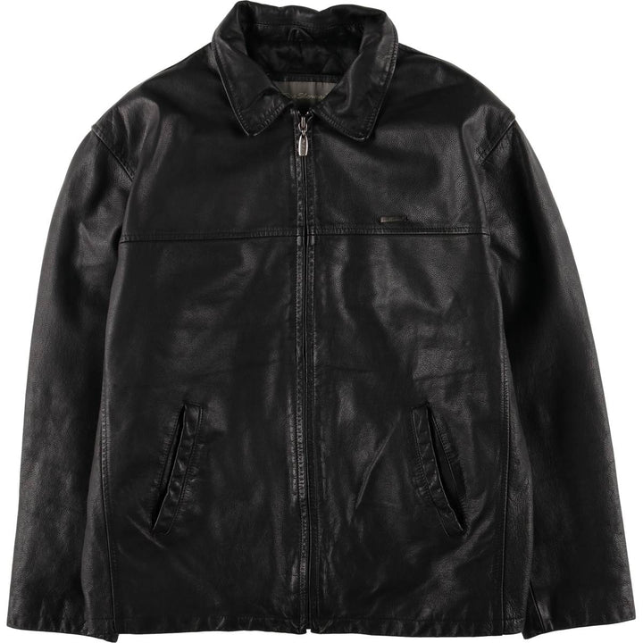 Ben Sherman Swing Top Leather Blouson, Men's XL genuine leather black type Vintage Second Hand