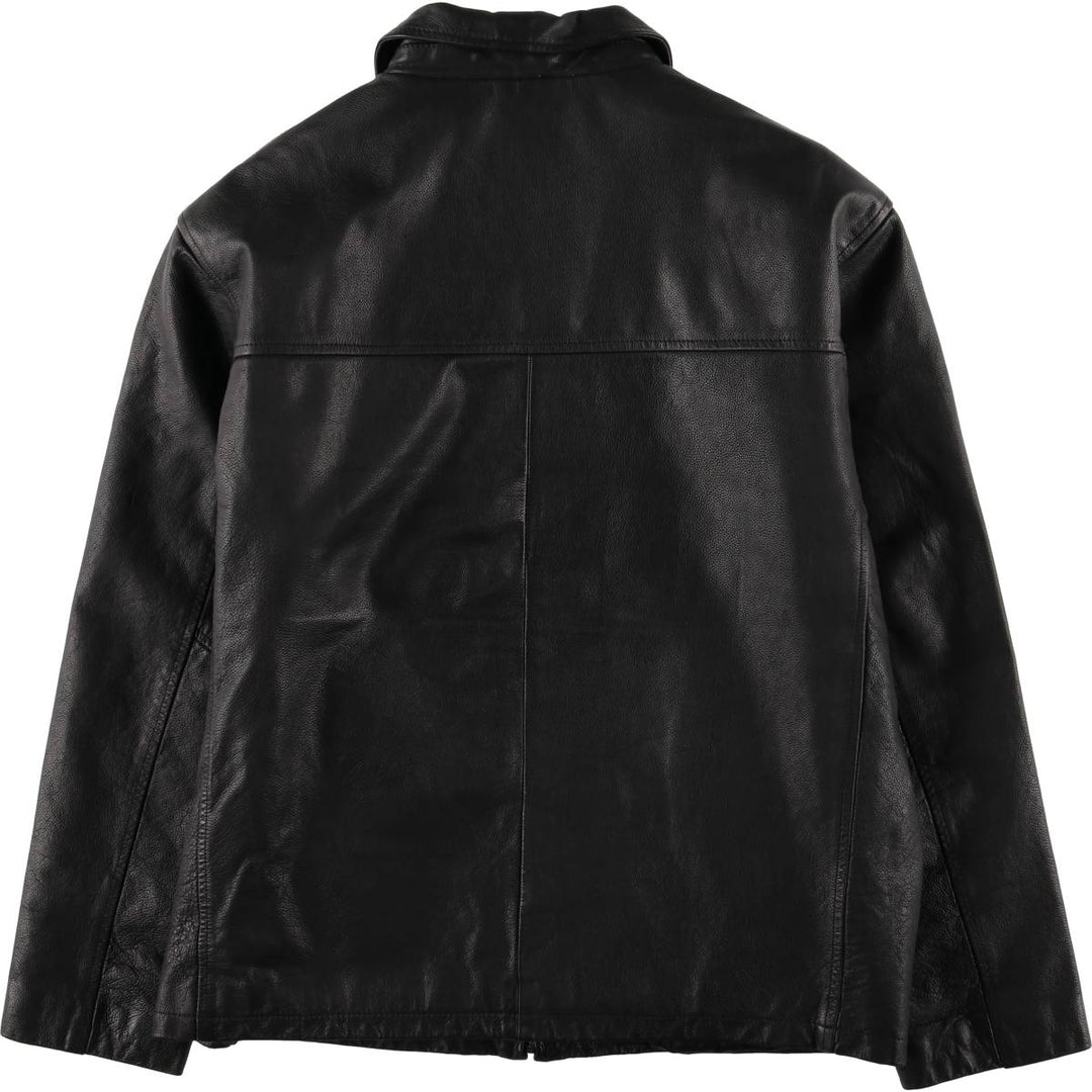 Ben Sherman Swing Top Leather Blouson, Men's XL genuine leather black type Vintage Second Hand