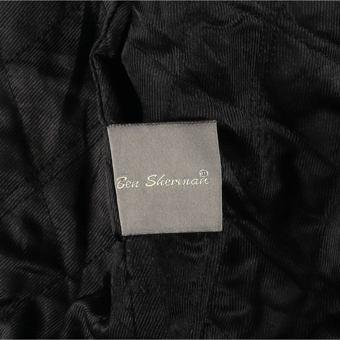 Ben Sherman Swing Top Leather Blouson, Men's XL genuine leather black type Vintage Second Hand