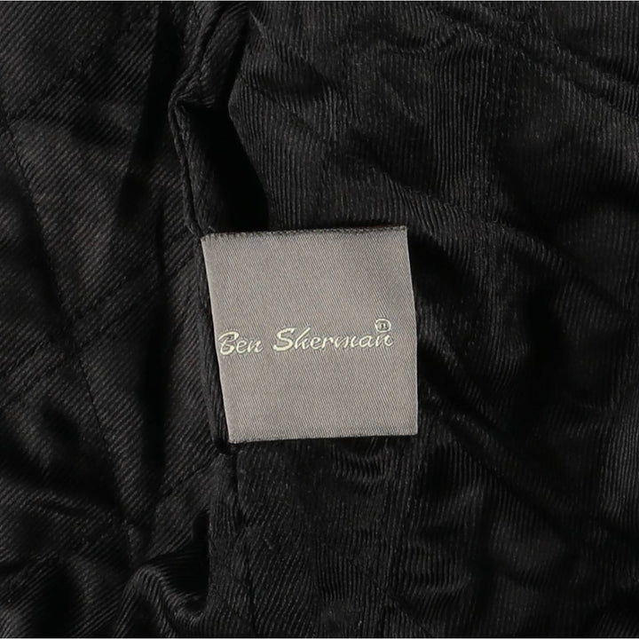 Ben Sherman Swing Top Leather Blouson, Men's XL genuine leather black type Vintage Second Hand