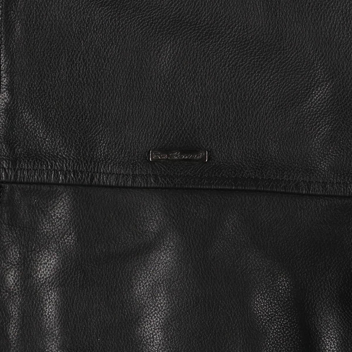 Ben Sherman Swing Top Leather Blouson, Men's XL genuine leather black type Vintage Second Hand