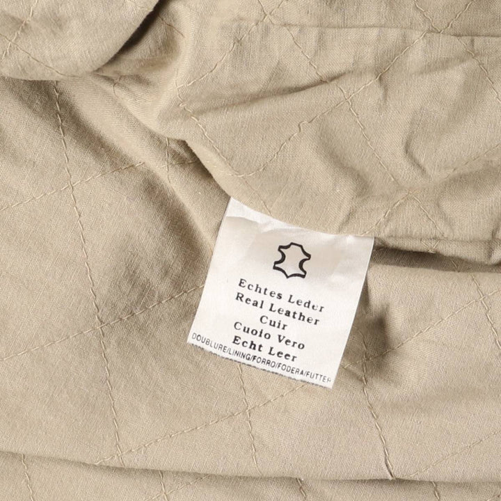 NEW CLASSICS Swing Top Leather Blouson Men's XL genuine leather brown type Vintage Second Hand