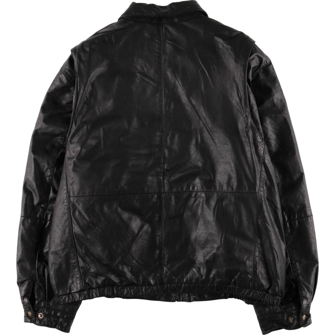 WILSONS LEATHER Swing Top Type Leather Blouson Men's XL Size genuine leather black type Vintage Second Hand