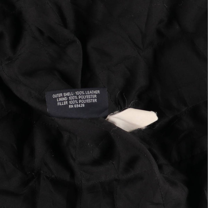 WILSONS LEATHER Swing Top Type Leather Blouson Men's XL Size genuine leather black type Vintage Second Hand