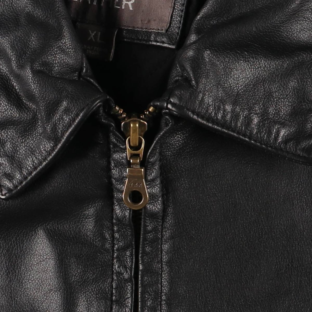 WILSONS LEATHER Swing Top Type Leather Blouson Men's XL Size genuine leather black type Vintage Second Hand