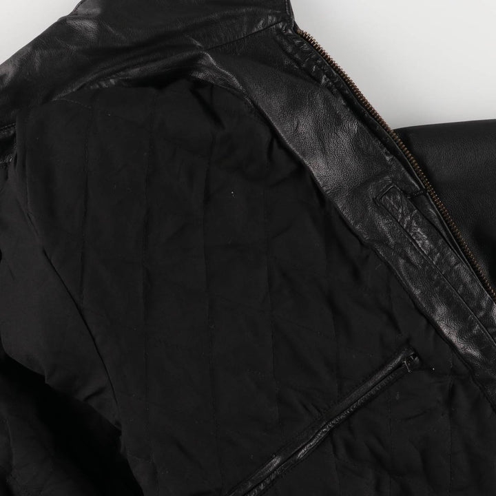 WILSONS LEATHER Swing Top Type Leather Blouson Men's XL Size genuine leather black type Vintage Second Hand