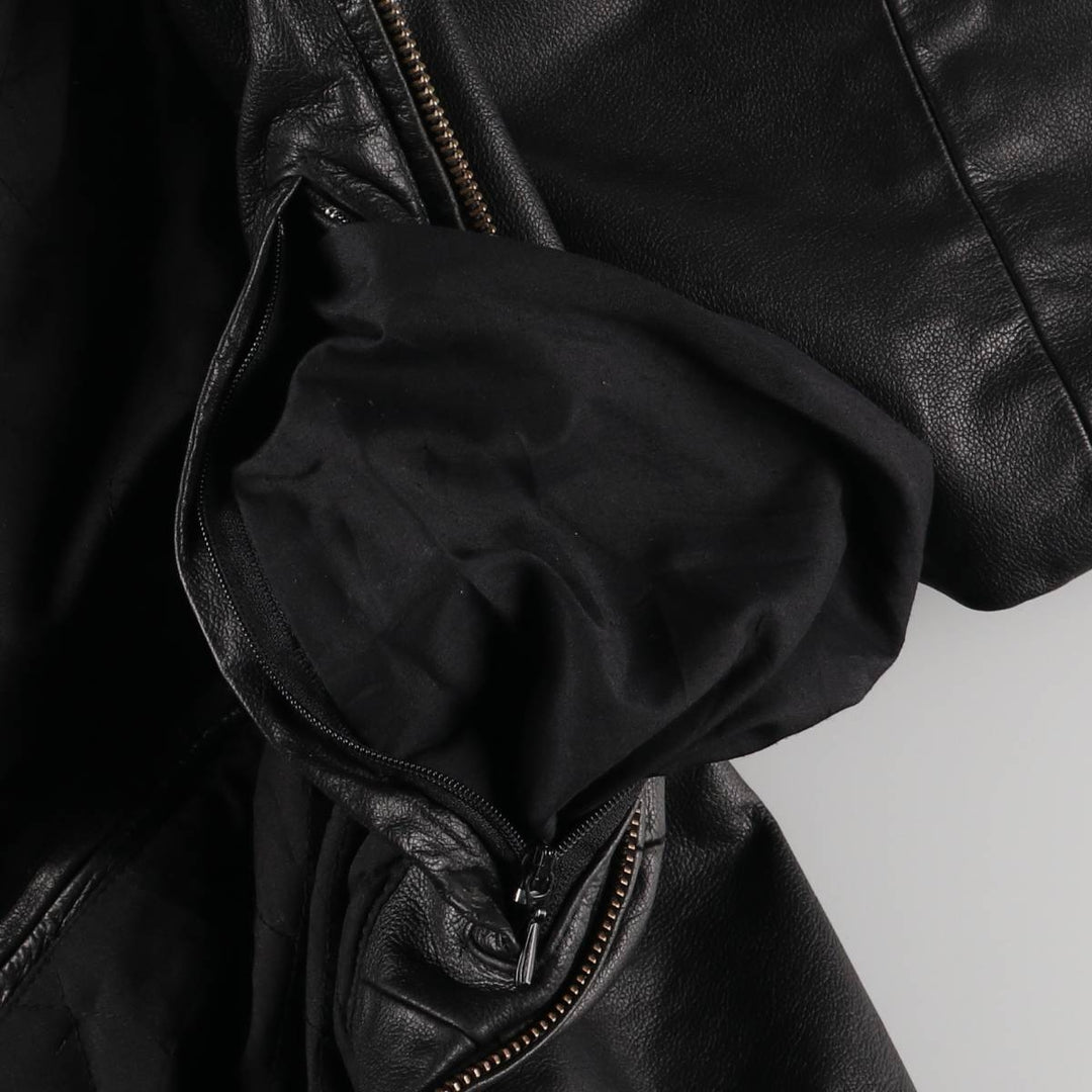 WILSONS LEATHER Swing Top Type Leather Blouson Men's XL Size genuine leather black type Vintage Second Hand