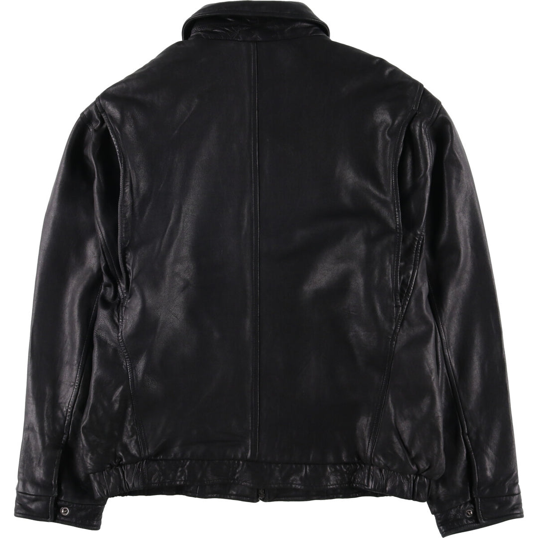 ANDREW MARC Swing Top Leather Blouson, Men's Size L genuine leather black type Vintage Second Hand