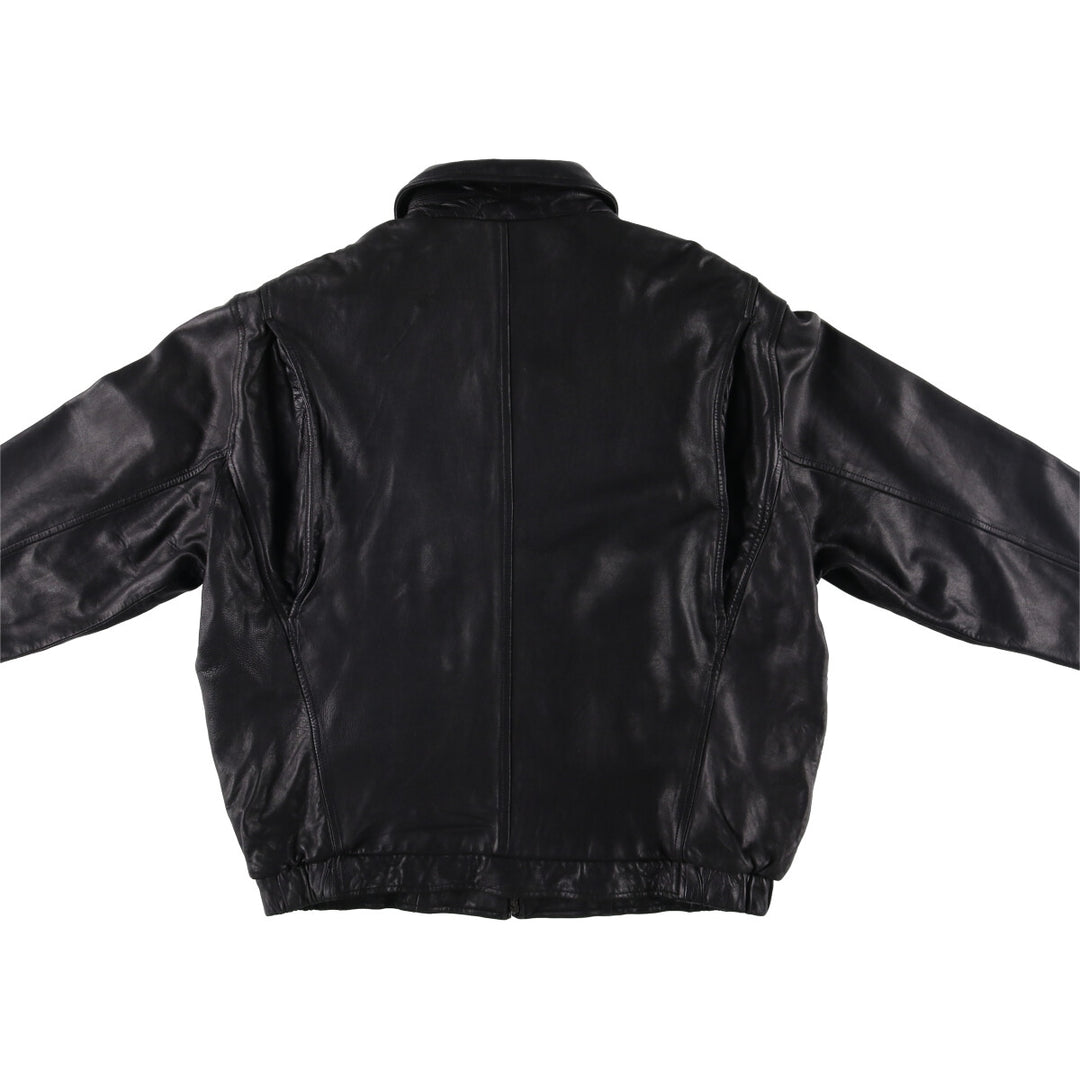 ANDREW MARC Swing Top Leather Blouson, Men's Size L genuine leather black type Vintage Second Hand