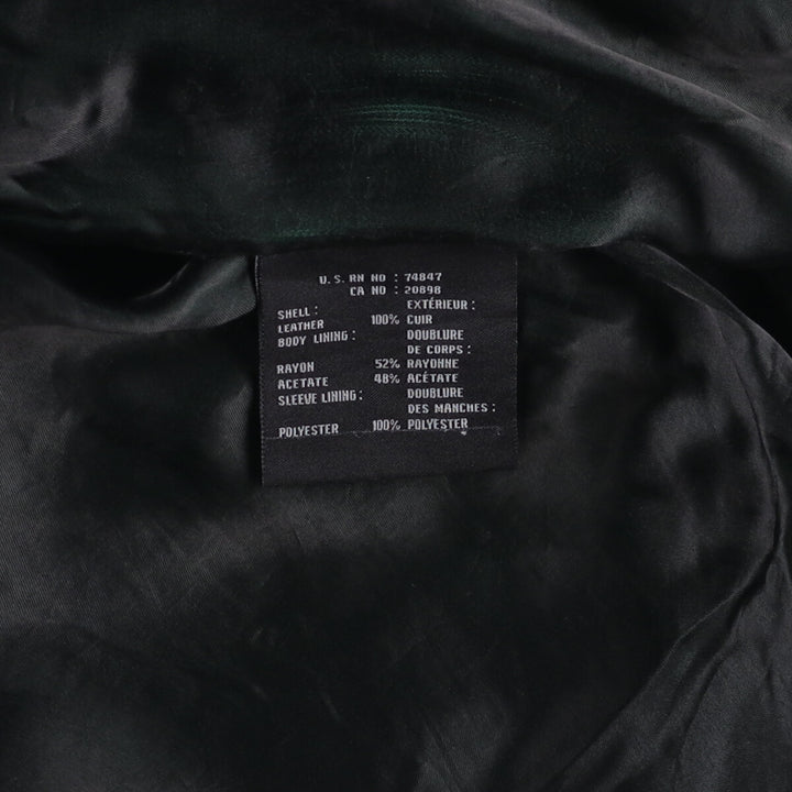 ANDREW MARC Swing Top Leather Blouson, Men's Size L genuine leather black type Vintage Second Hand