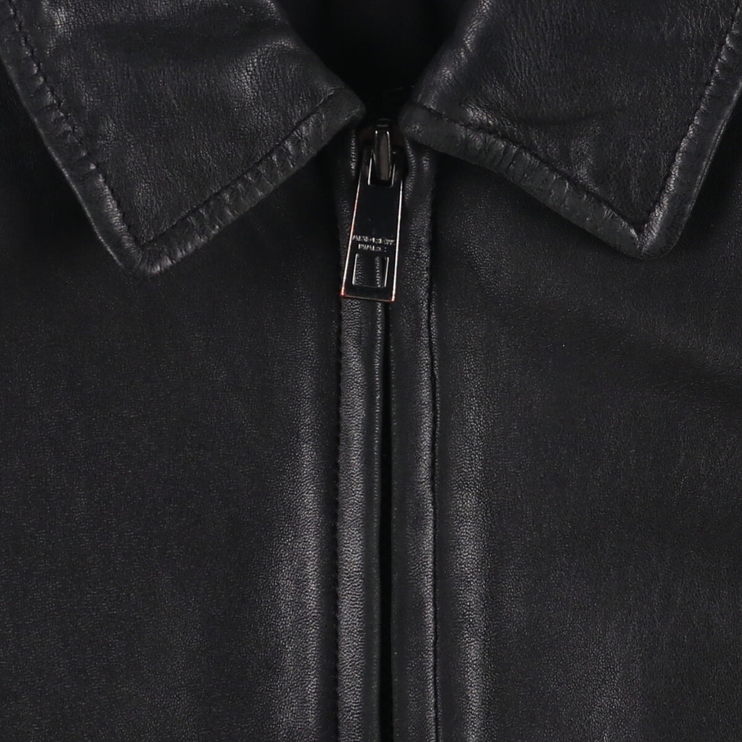 ANDREW MARC Swing Top Leather Blouson, Men's Size L genuine leather black type Vintage Second Hand