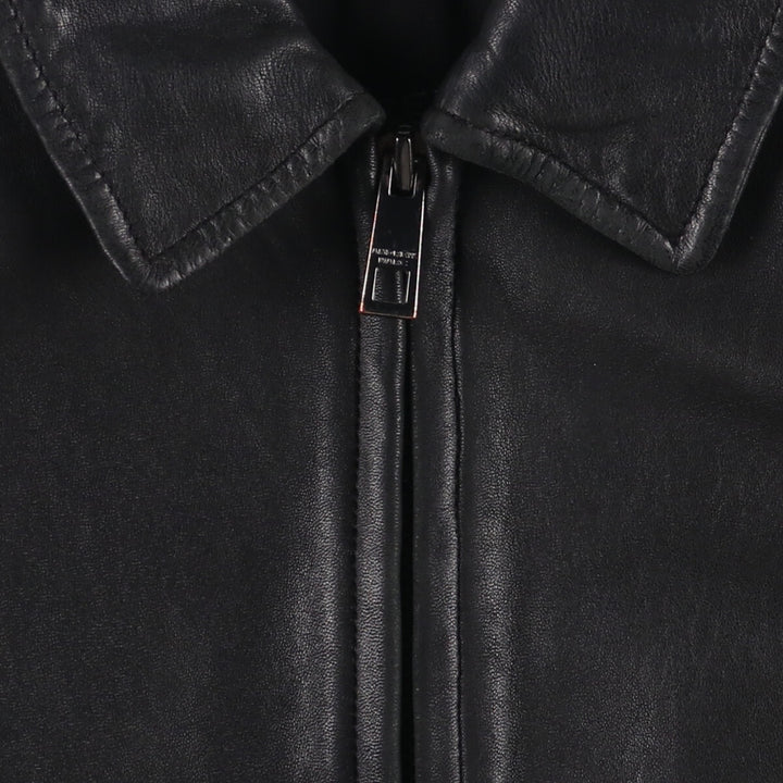 ANDREW MARC Swing Top Leather Blouson, Men's Size L genuine leather black type Vintage Second Hand