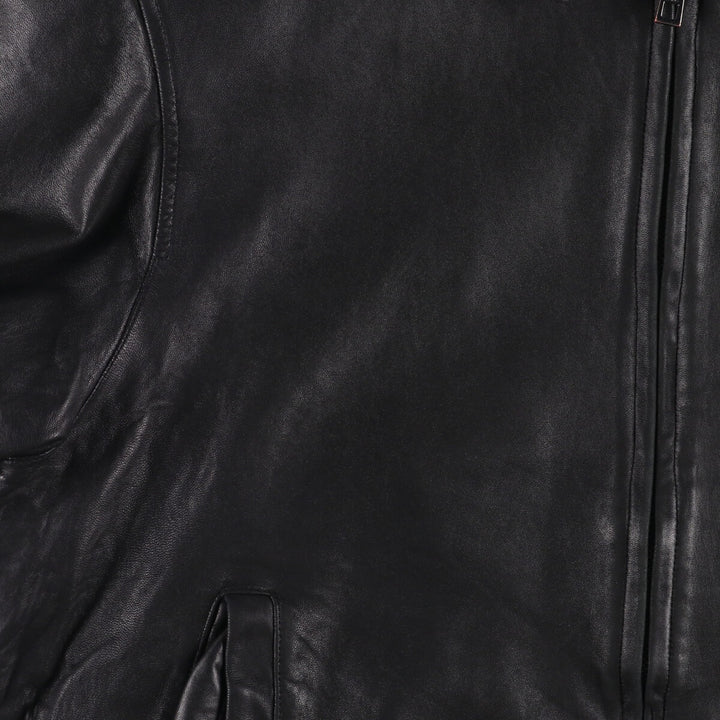 ANDREW MARC Swing Top Leather Blouson, Men's Size L genuine leather black type Vintage Second Hand