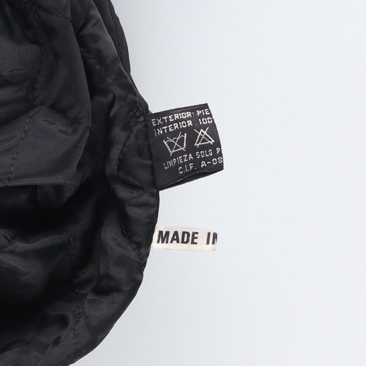 Gold River Leather Flight Jacket, Men's Size L Genuine Leather Cowhide black type Vintage Second Hand