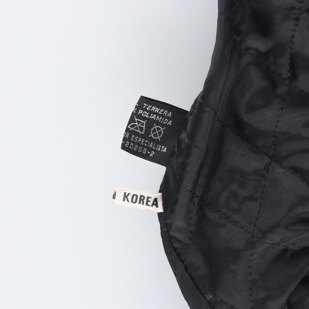 Gold River Leather Flight Jacket, Men's Size L Genuine Leather Cowhide black type Vintage Second Hand