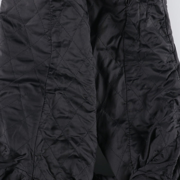 Gold River Leather Flight Jacket, Men's Size L Genuine Leather Cowhide black type Vintage Second Hand