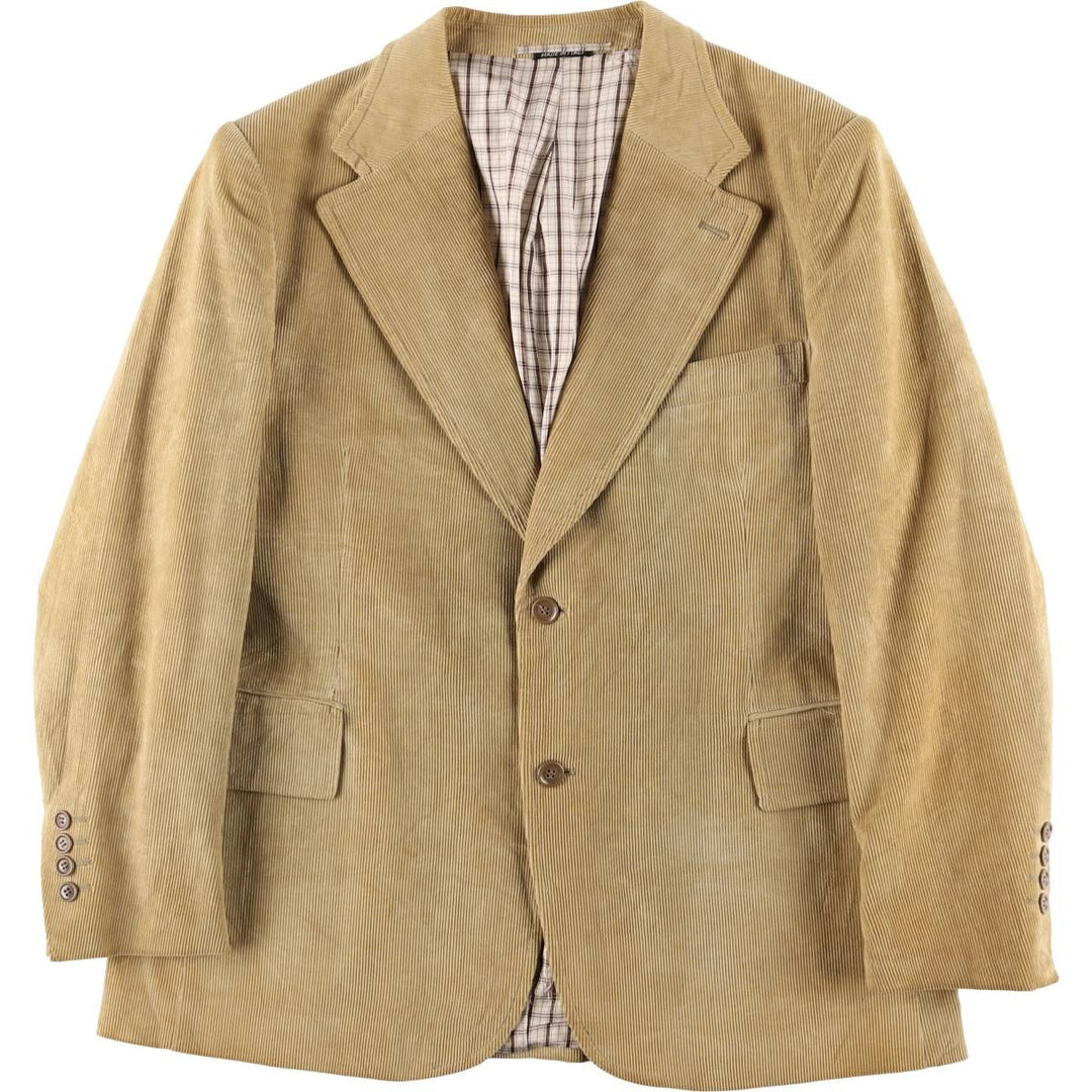 Corduroy tailored jacket, made in Italy, men's size M unclear Beige type Vintage Second Hand
