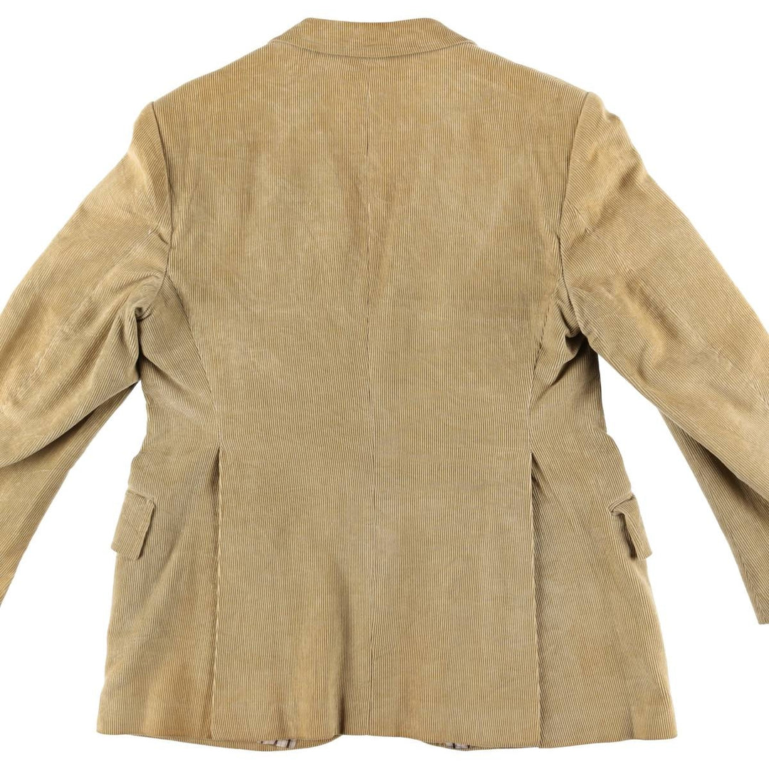 Corduroy tailored jacket, made in Italy, men's size M unclear Beige type Vintage Second Hand
