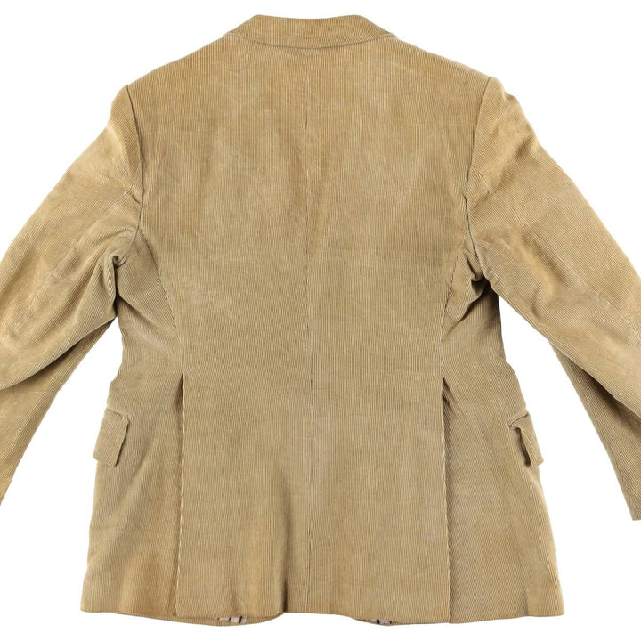 Corduroy tailored jacket, made in Italy, men's size M unclear Beige type Vintage Second Hand