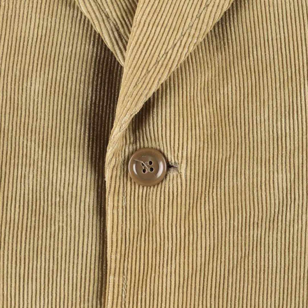 Corduroy tailored jacket, made in Italy, men's size M unclear Beige type Vintage Second Hand