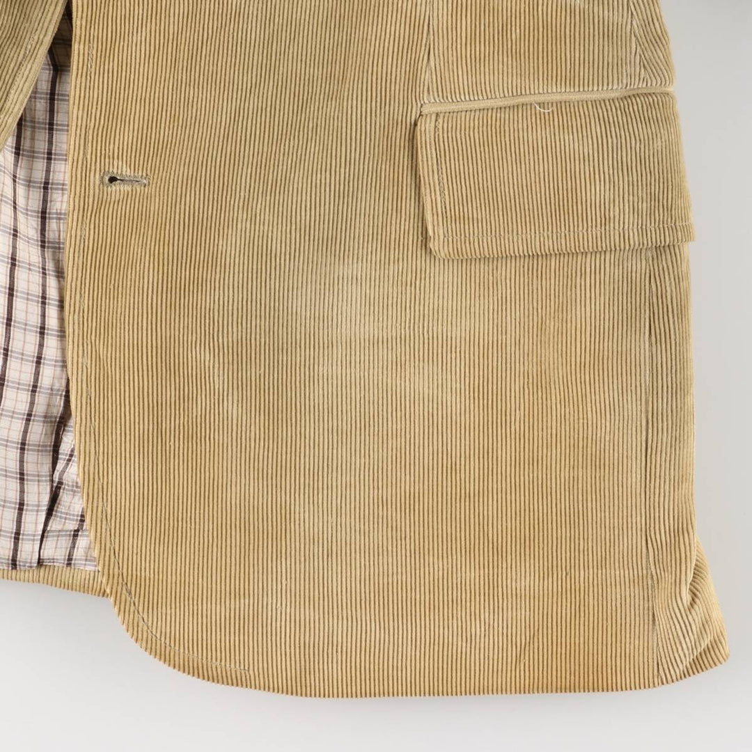 Corduroy tailored jacket, made in Italy, men's size M unclear Beige type Vintage Second Hand