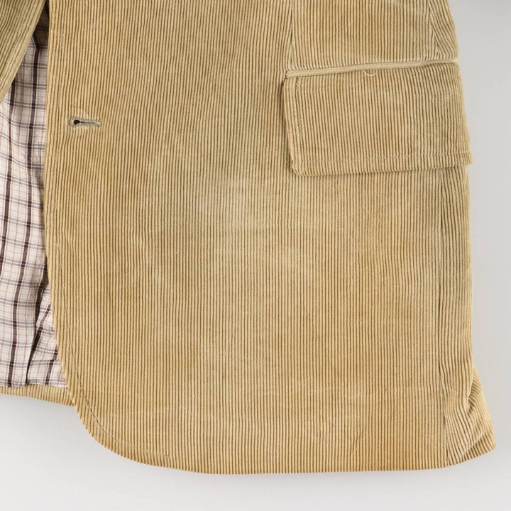 Corduroy tailored jacket, made in Italy, men's size M unclear Beige type Vintage Second Hand