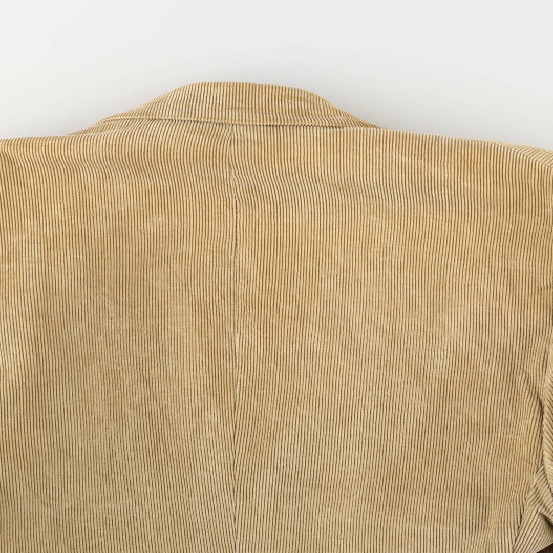 Corduroy tailored jacket, made in Italy, men's size M unclear Beige type Vintage Second Hand