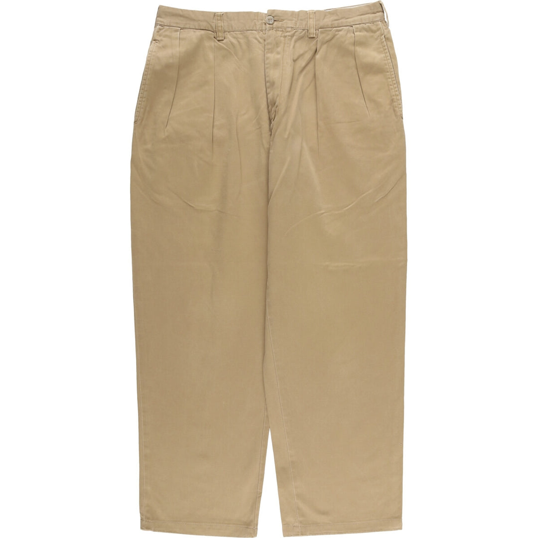 Ralph Lauren POLO by Ralph Lauren ANDREW PANT Two-pleat chino pants for men, equivalent to W34 cotton Beige type Vintage Second Hand