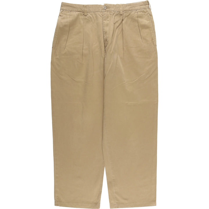 Ralph Lauren POLO by Ralph Lauren ANDREW PANT Two-pleat chino pants for men, equivalent to W34 cotton Beige type Vintage Second Hand