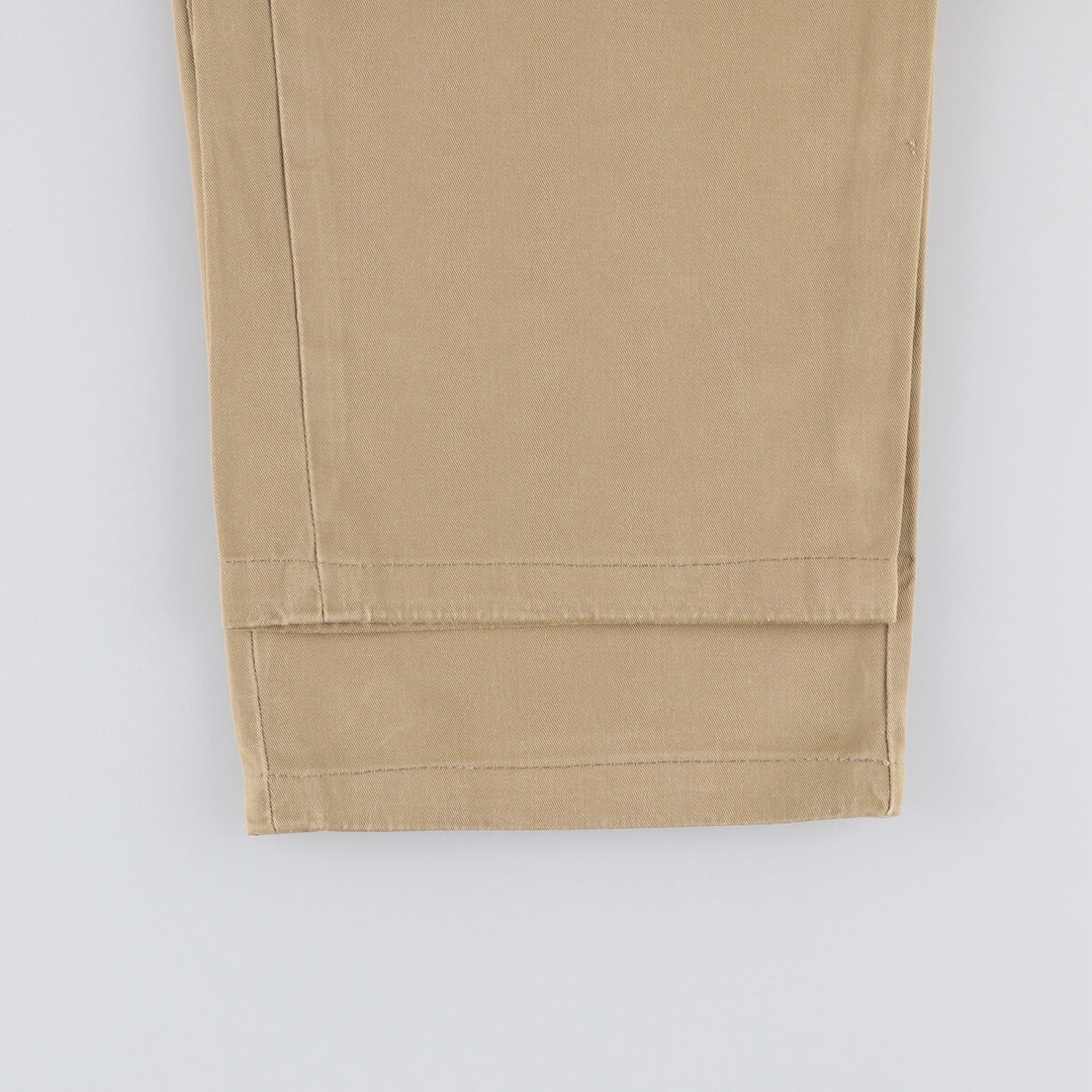 Ralph Lauren POLO by Ralph Lauren ANDREW PANT Two-pleat chino pants for men, equivalent to W34 cotton Beige type Vintage Second Hand